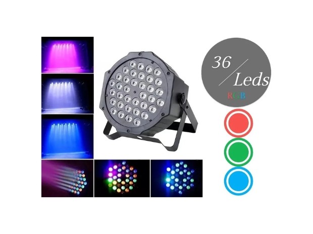 &uu PROYECTOR LASER LUZ PROTON 36 LED RGB P-20X